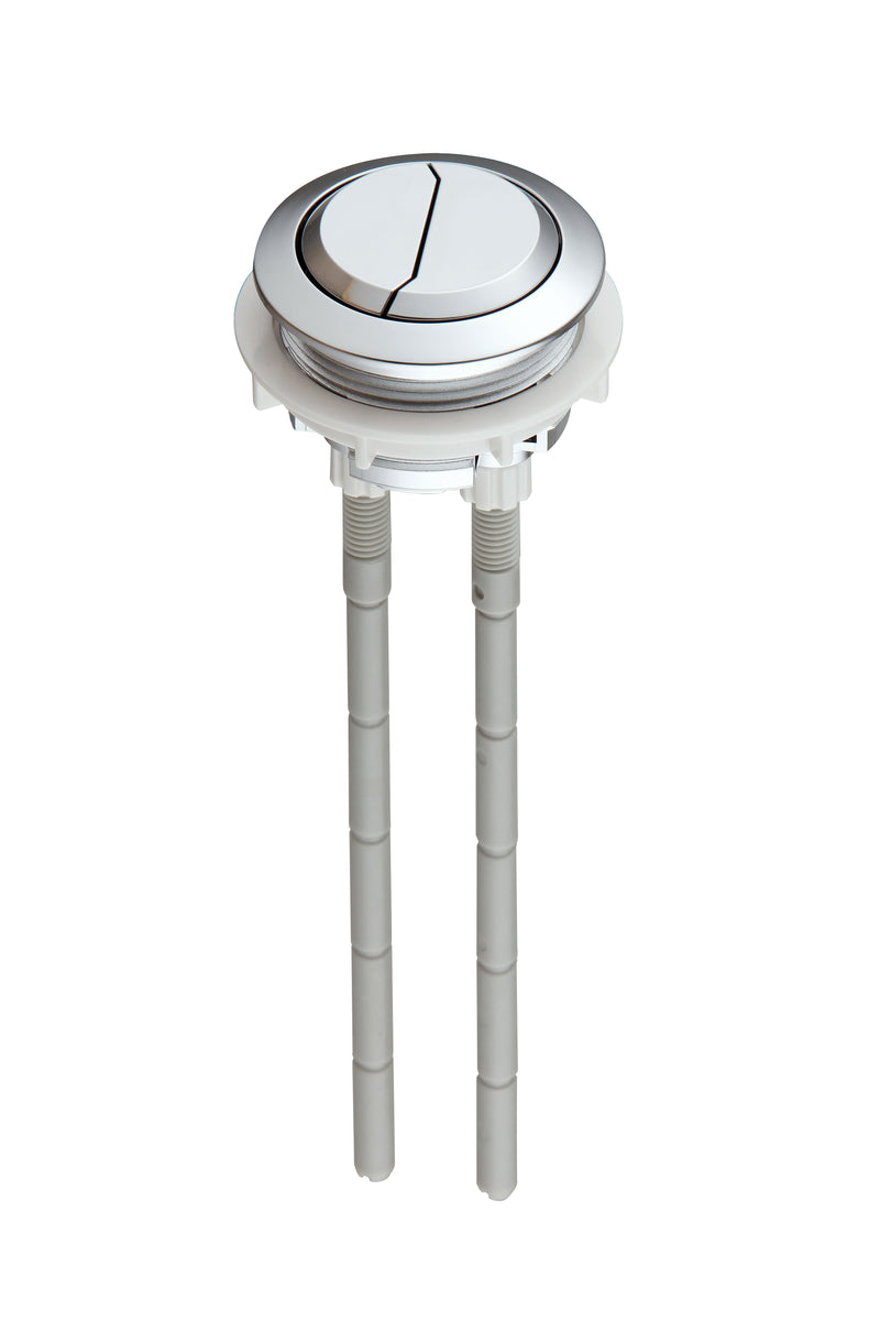 Adjustable Rod Dual Flush Push Button 38mm Diameter