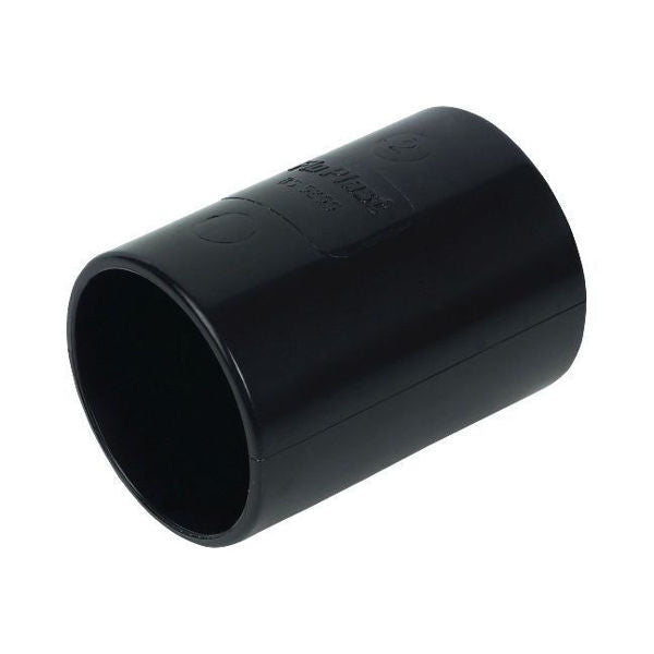 FloPlast WS07B ABS Solvent Waste 32mm Straight Coupling - Black
