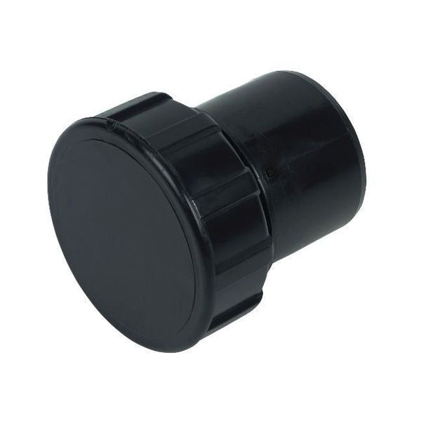 FloPlast WS30B ABS Solvent Waste 32mm Access Plug - Black