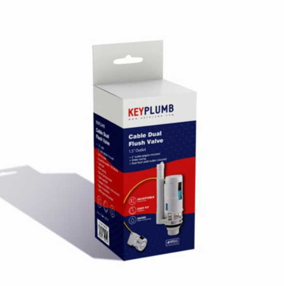 KeyPlumb Cable Flushvalve 1 1/2 With 2" Adaptor KPCDFV