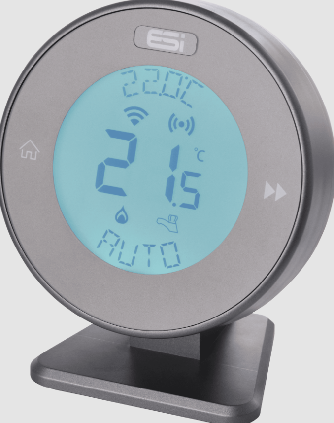 ESI ESRTP8W-G Mistral WiFi Wireless Grey Programmable Room Thermostat