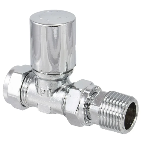 Chrome Single Straight Valve - 312885
