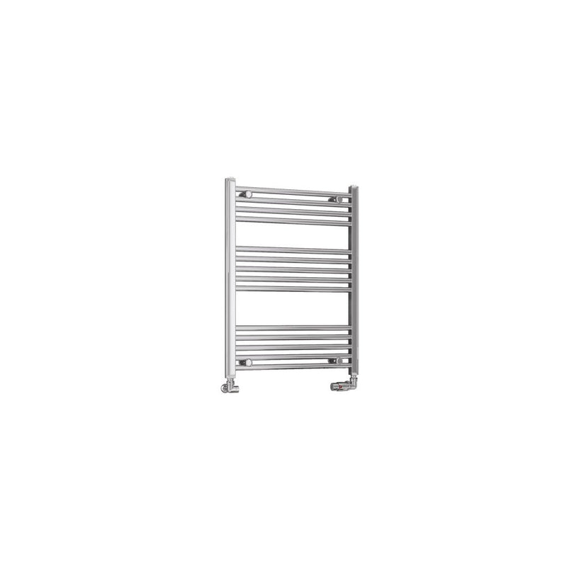 Eastbrook Wendover 800mm High Straight Heated Towel Rail Chrome