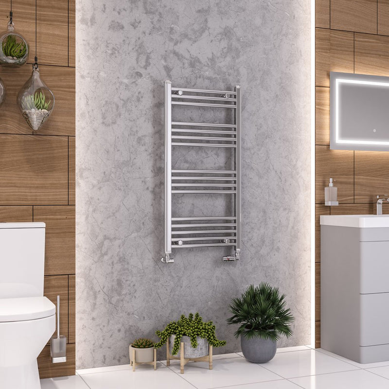 Eastbrook Wendover 1000mm High Straight Heated Towel Rail Chrome