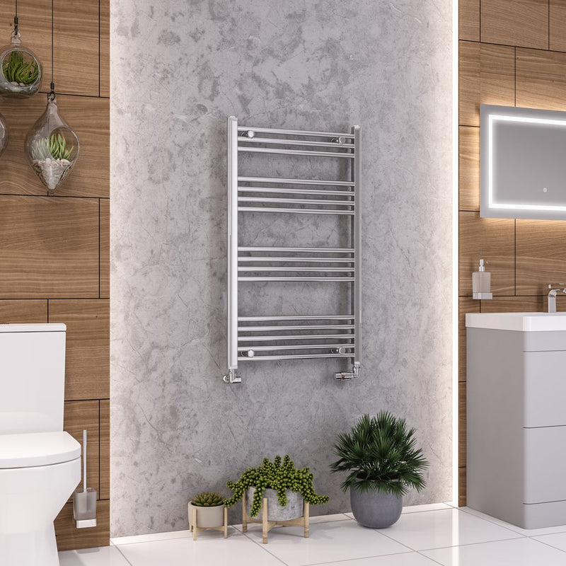 Eastbrook Wendover 1000mm High Straight Heated Towel Rail Chrome