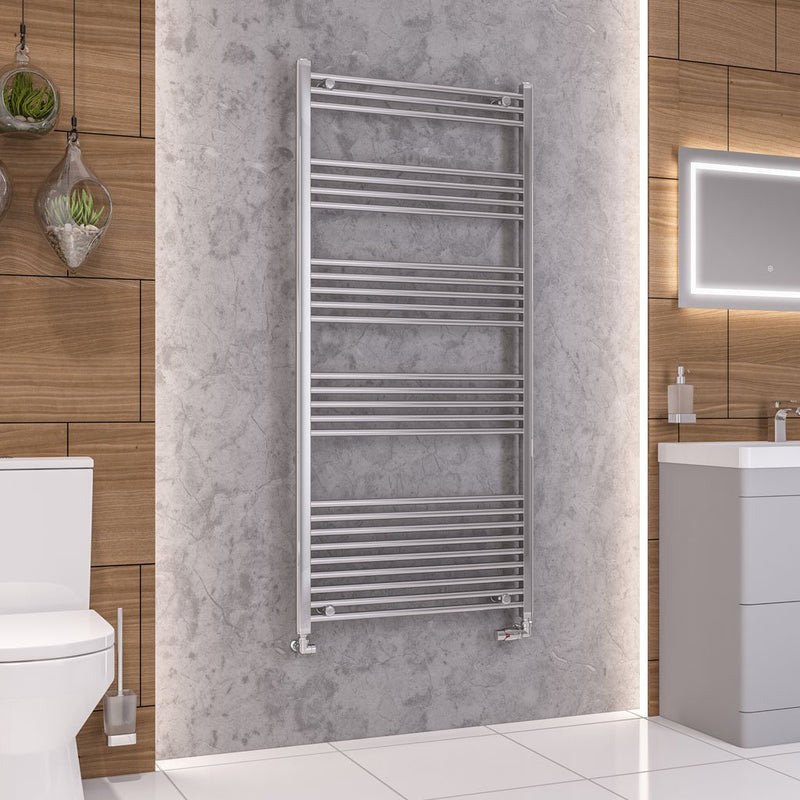Eastbrook Wendover 1600mm High Straight Heated Towel Rail Chrome