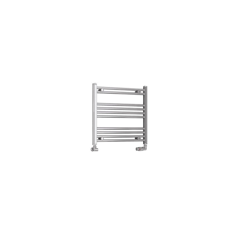 Eastbrook Wendover 600mm High Straight Heated Towel Rail Chrome