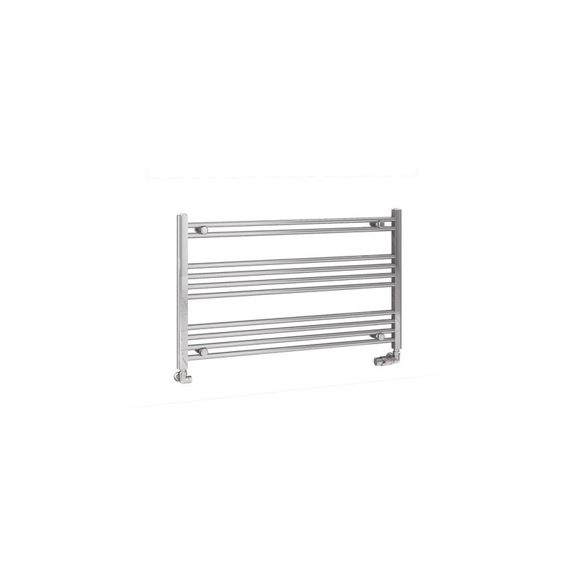 Eastbrook Wendover 600mm High Straight Heated Towel Rail Chrome