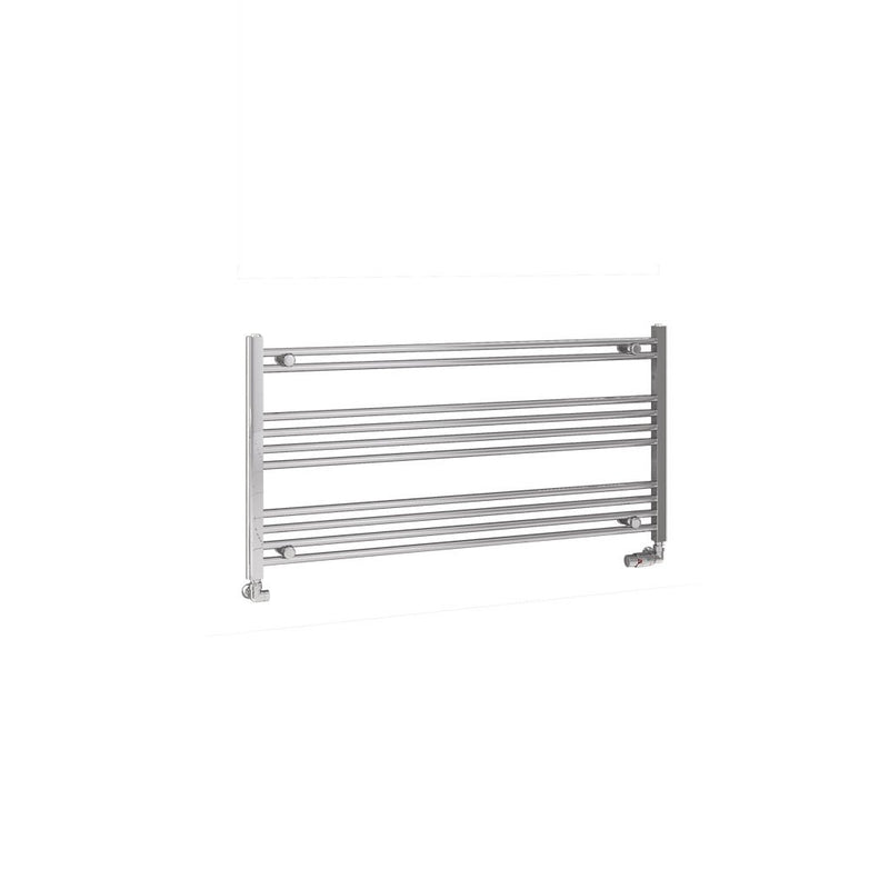 Eastbrook Wendover 600mm High Straight Heated Towel Rail Chrome