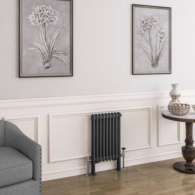 Eastbrook Imperia 2 Column Matt Anthracite Traditional Radiator