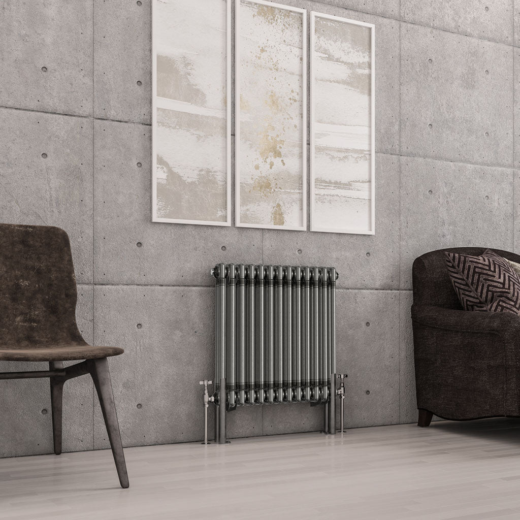 Eastbrook Imperia 2 Column Bare Metal Traditional Radiator — Kent ...