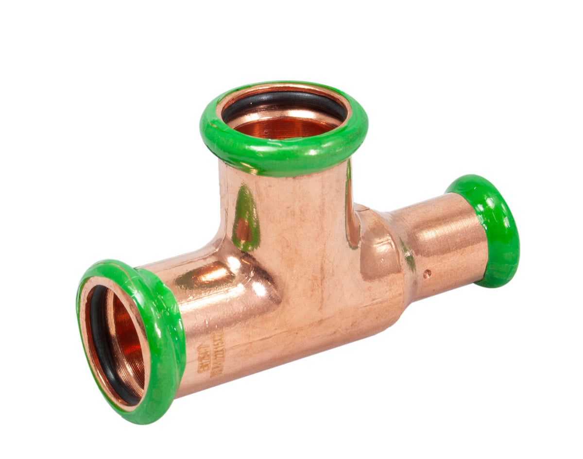 Pegasus MProfile WRAS Press Fitting 22x15x22mm Tee 437718 — Kent