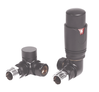 Anthracite Corner TRV & Lockshield Pack - 690005