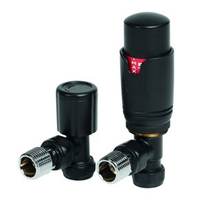 Black Angled TRV & Lockshield Pack - 690006