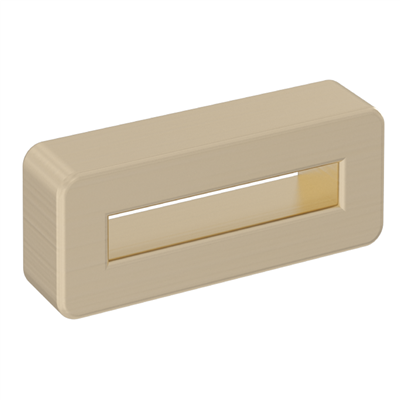 Eastbrook Rectangular Overflow Brushed Brass - 98.3013