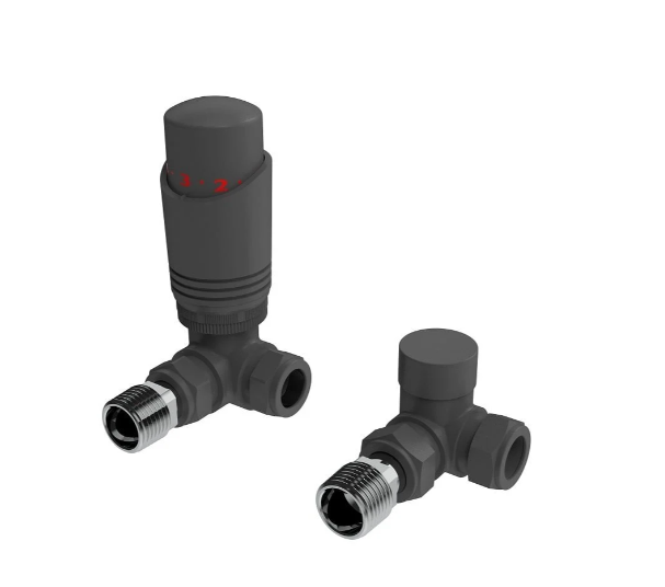 Kartell Corner Anthracite Twin Pack TRV And Locksheild - AN-TRV101C