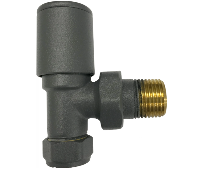 Kartell Angled Anthracite Radiator Valve - ANTH-ANG