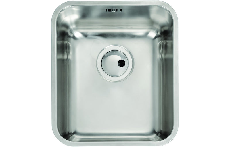 Abode AW5014 Matrix 370x430mm 1 Bowl Undermount Sink - Stainless Steel