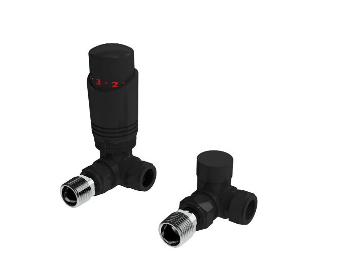 Kartell Design Corner Black Twin Pack TRV And Locksheild - BK-TRV101C