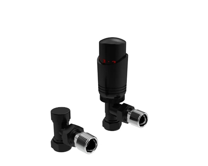 Kartell Design Angled Black Twin Pack TRV And Locksheild - BK-TRV301A