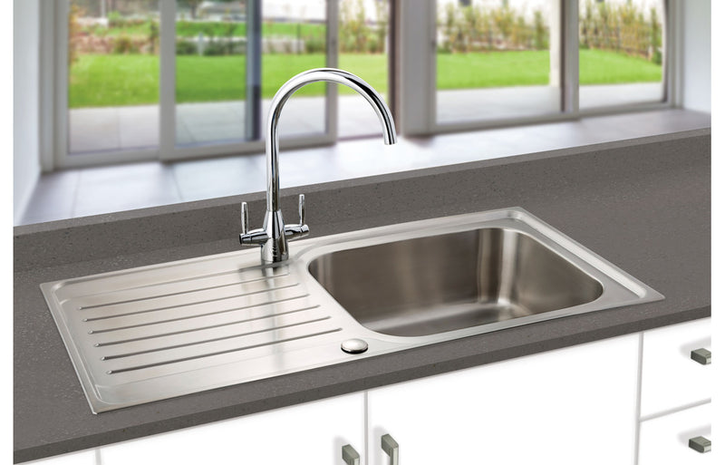Prima CPR030 Deep 1000x500mm 1 Bowl Inset Sink - Stainless Steel
