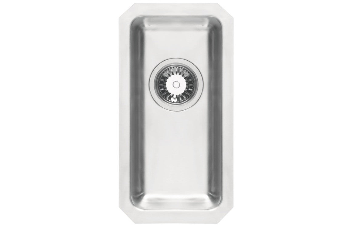 Prima+ CPR044 234x450mm 0.5 Bowl Undermount Sink Stainless Steel