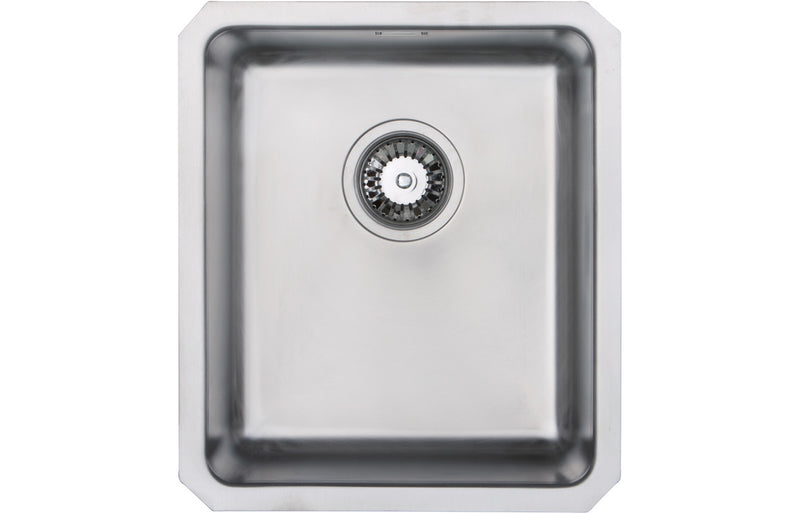 Prima CPR046 Compact 390x450mm 1 Bowl Undermount Sink - Stainless Steel