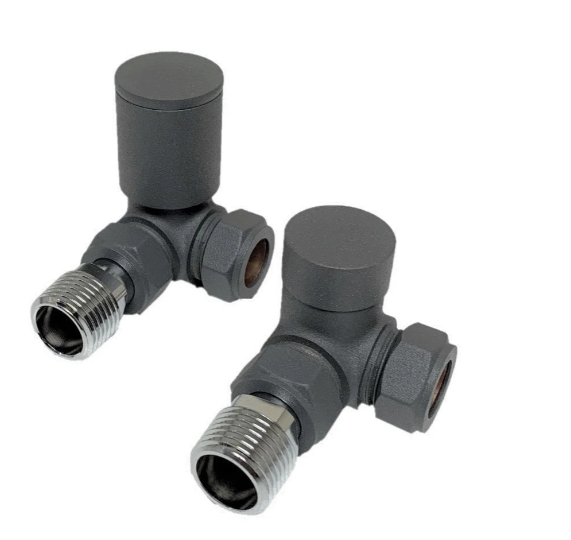 Kartell Corner Anthracite Radiator Valve - CRNV-ANTH