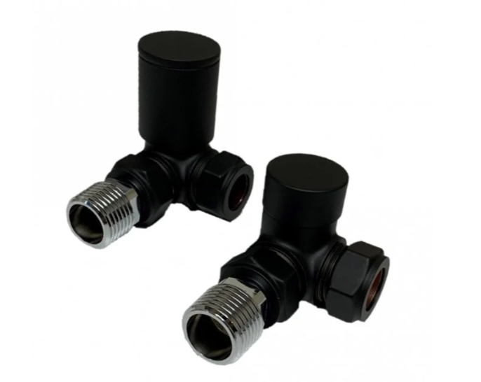 Kartell Corner Black Radiator Valve - CRNV-BLACK