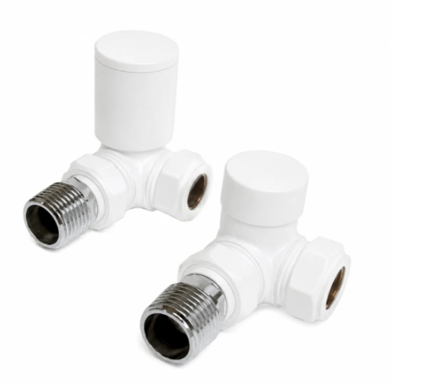 Kartell Corner White Radiator Valve - CRNV-WHITE