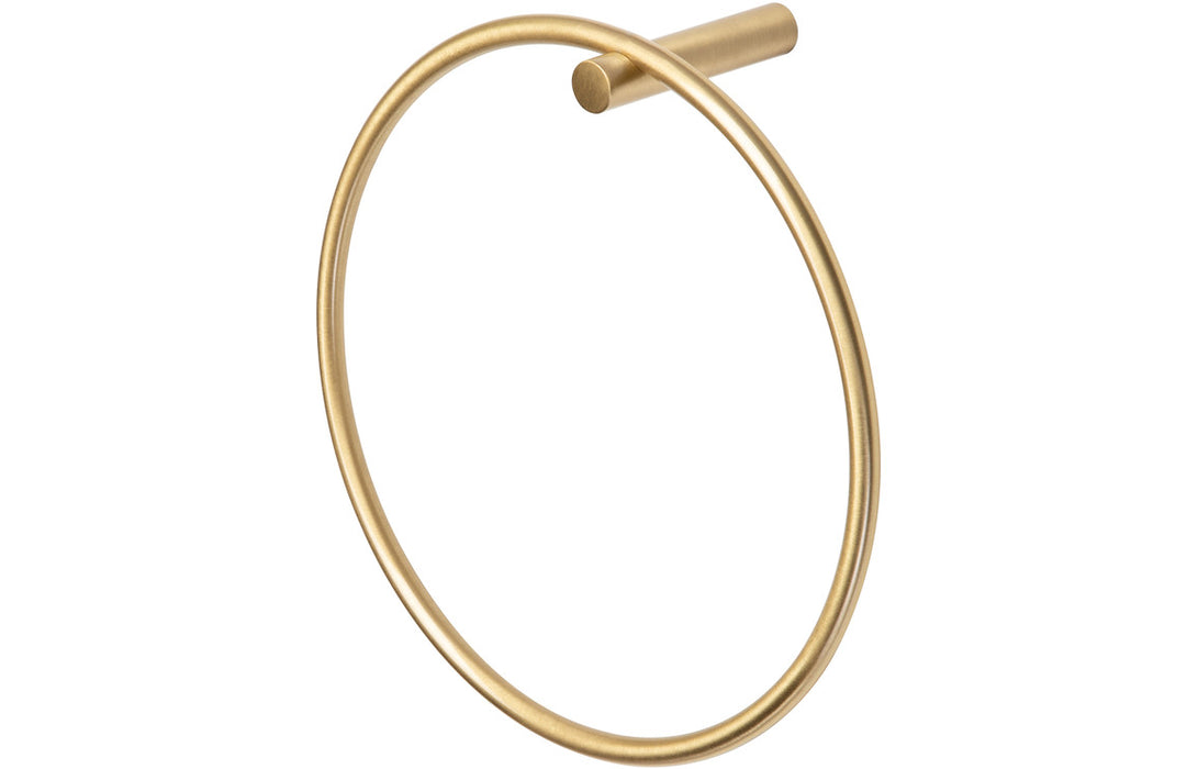 Bertini Brushed Brass Towel Ring - DIAC0164
