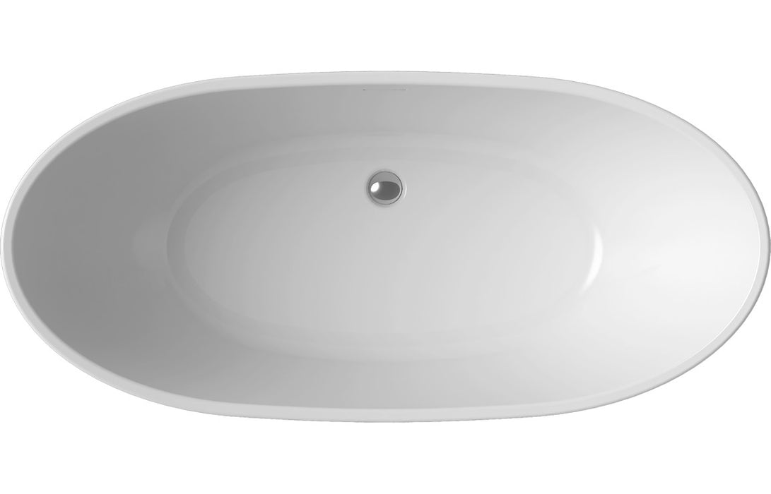Belmont Double Ended Modern Free Standing Bath 1700mm x 690mm Grey - DIBF0070