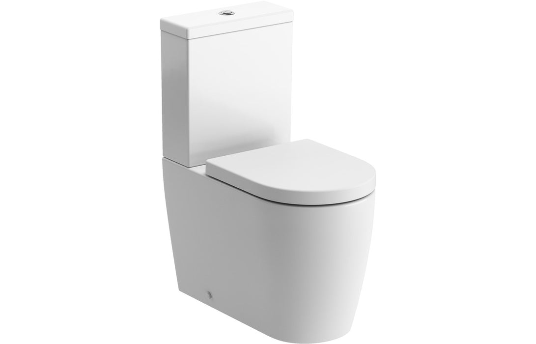 Cilantro Rimless Close Coupled Toilet Fully Shrouded - DIPTP0154