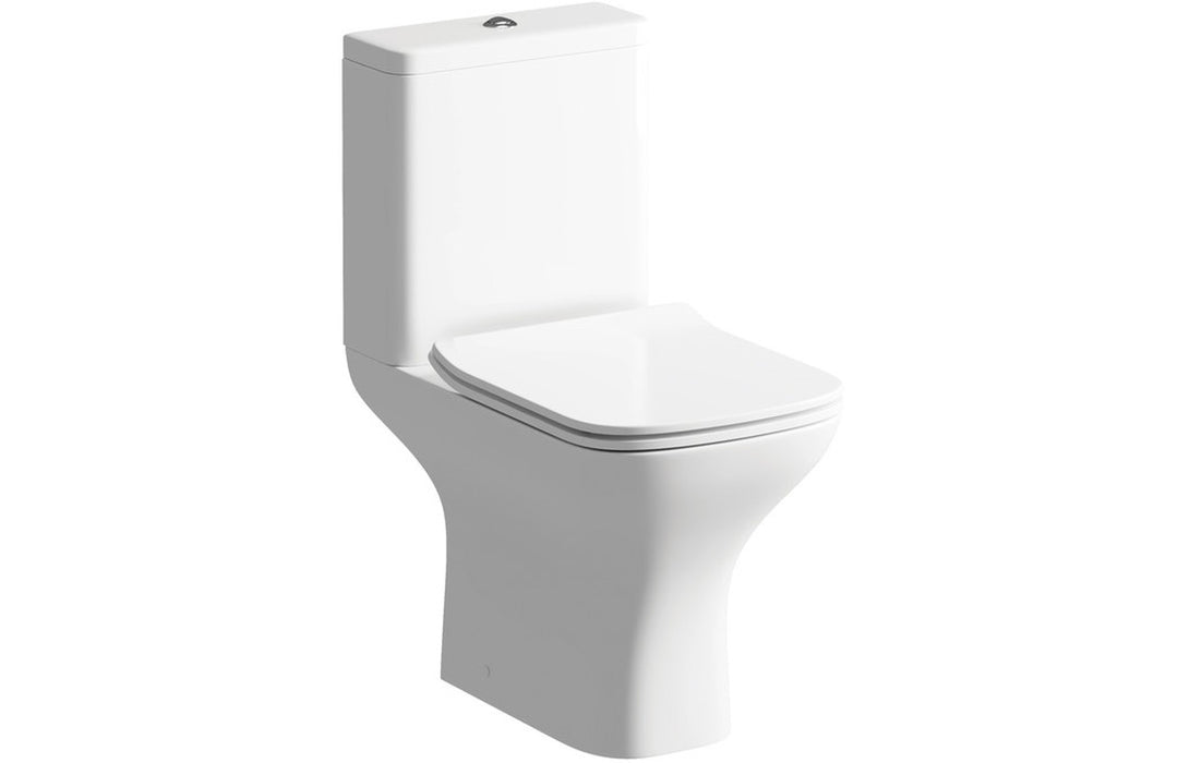 Cedarwood C/C Short Projection Open Back Toilet With Slim Soft Close Seat - DIPTP0170