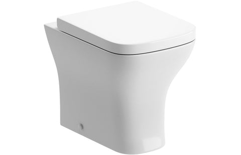 Cedarwood Back To Wall Toilet With Wrapover Seat - DIPTP0256