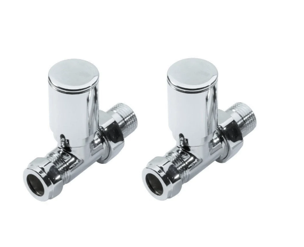 Kartell Straight Chrome Radiator Valve - KART-STR
