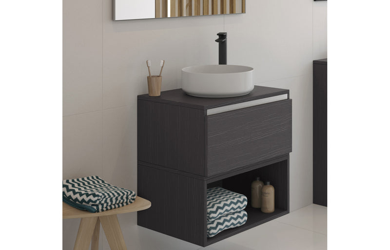 Cranbrook 355mm Ceramic Round Washbowl & Waste - Matt White - KPSB100508