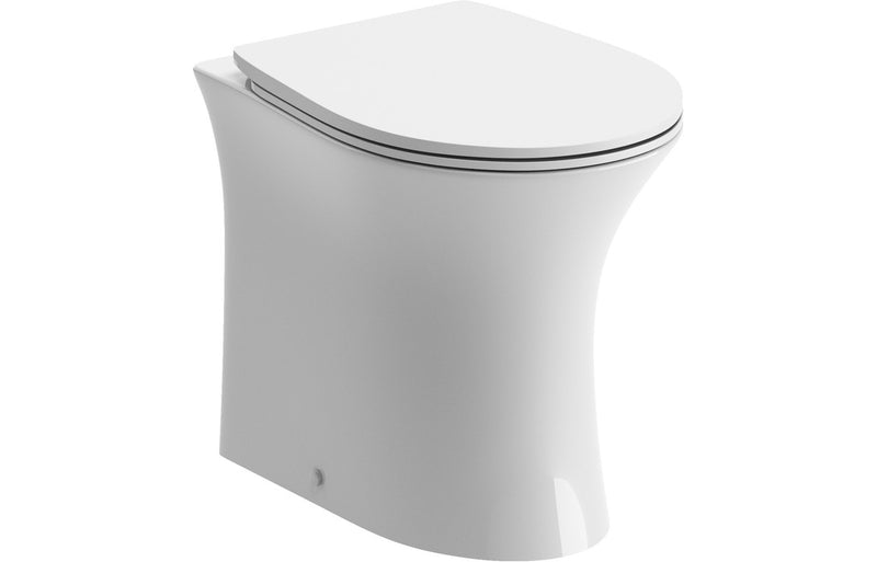 Langley Rimless Back To Wall WC & Soft Close Seat - KPSB100525