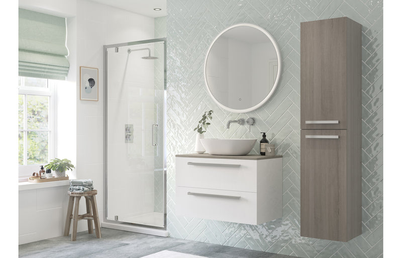 Focus 900mm Pivot Door - Chrome - KPSB101448