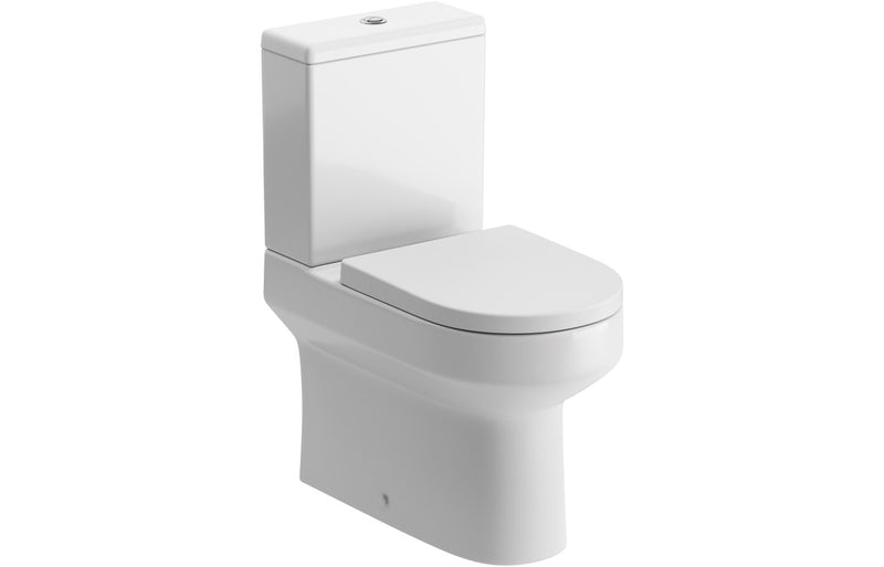 Rainham Rimless Close Coupled Fully Shrouded WC & Soft Close Seat - KPSB101513