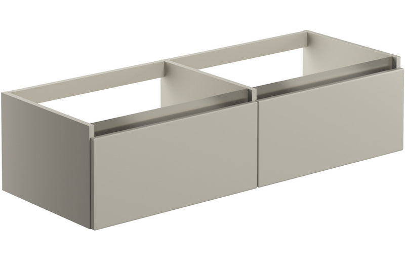 Lavender 1200mm Wall Hung Basin Unit Run (No Top) - Matt Latte - KPSB101557