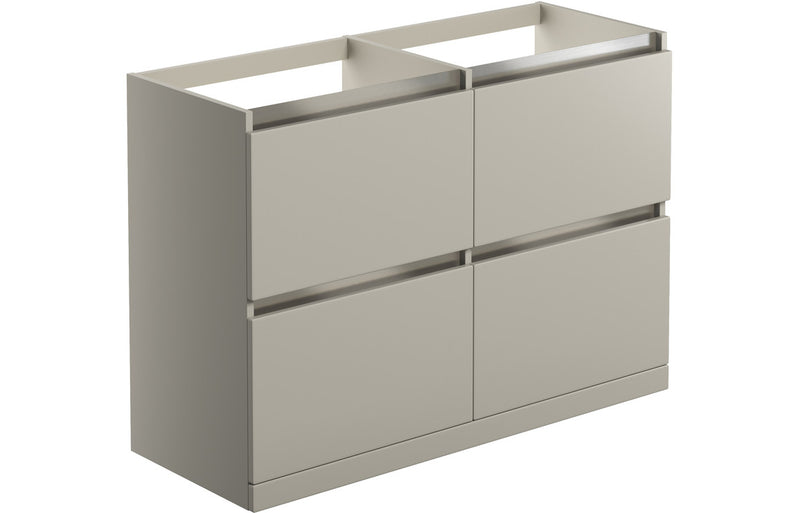 Lavender 1200mm Floor Standing Basin Unit Run (No Top) - Matt Latte - KPSB101558