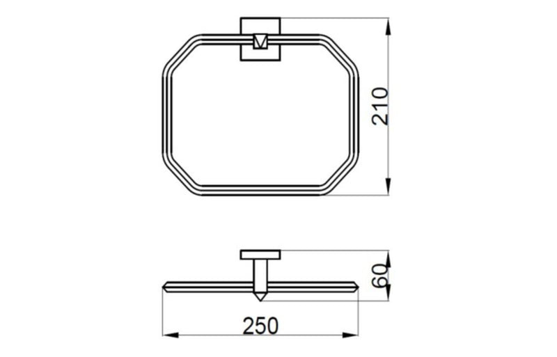 Windsor Towel Ring - Chrome - KPSB101669