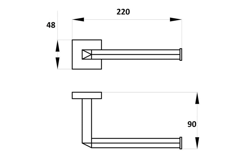 Windsor Toilet Roll Holder - Chrome - KPSB101673