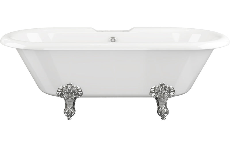 Sandown Freestanding 1690x740x620mm 2TH Bath w/Feet - White - KPSB102815