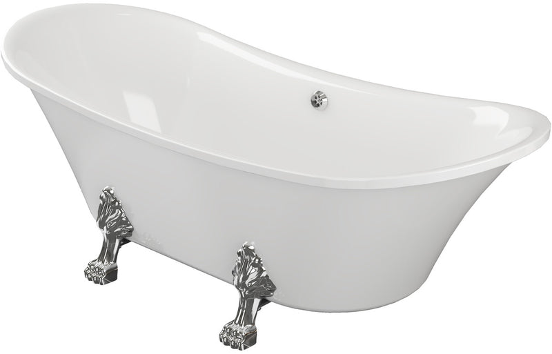 Cromer Freestanding 1760x710x775mm 0TH Bath w/Feet - KPSB102817