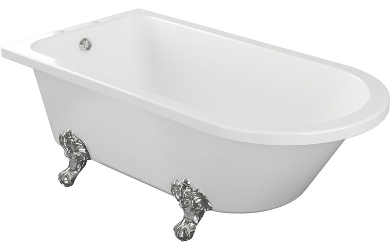 Brighton Freestanding 1500x750x650mm 2TH Corner Bath w/Feet - KPSB102821