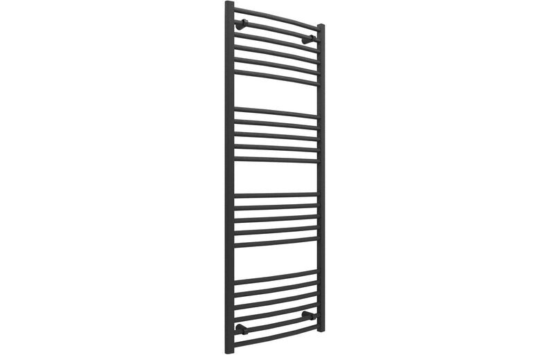 Belgravia Curved 30mm Ladder Radiator (500x1600x30mm) - Anthracite - KPSB102982
