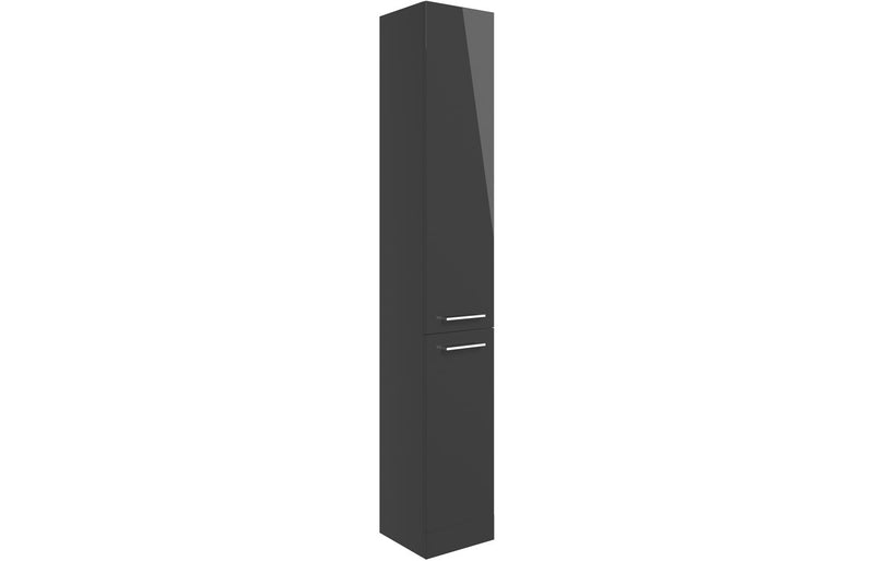 Carnation 350mm Floor Standing 2 Door Tall Unit - Anthracite Gloss - KPSB103605