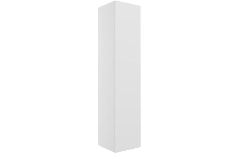 Violet 350mm Wall Hung 1 Door Tall Unit - Matt White - KPSB104076